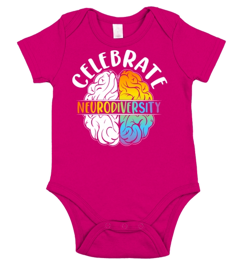 Celebrate Neurodiversity Mental Health Autism Awar Short Sleeve Baby One-Piece