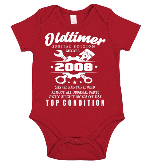 Classic Car Special Edition Model 2003 Birthday Short Sleeve Baby One-Piece