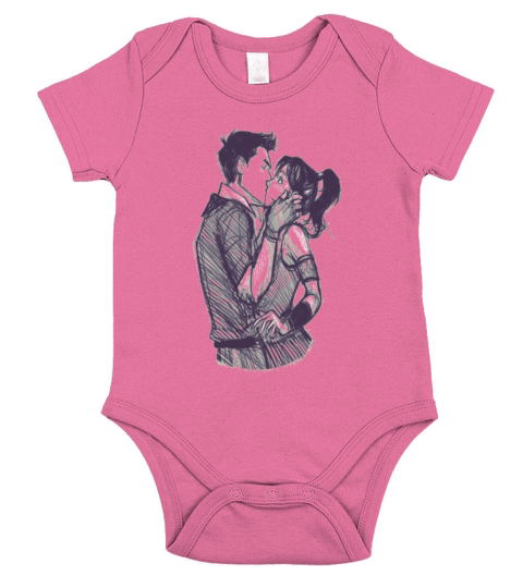 First Kiss Short Sleeve Baby One-Piece