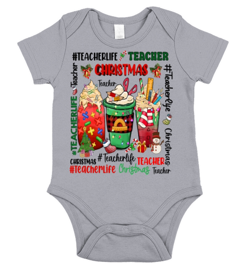Funny Christmas for Teachers Short Sleeve Baby One-Piece