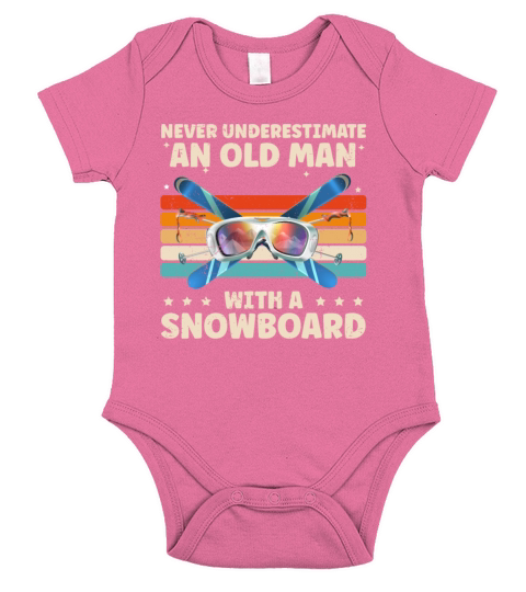 Funny Snowboarding Design For Snowboarder Cool Short Sleeve Baby One-Piece