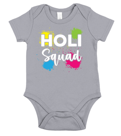 Holi Squad Hinduism Hindu Buddhist Holi Festival Short Sleeve Baby One-Piece