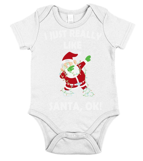 I Just Really Like Santa Christmas Short Sleeve Baby One-Piece