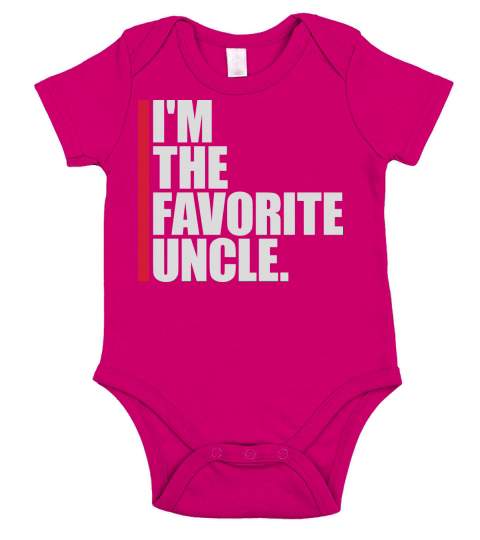 im the favorite uncle Short Sleeve Baby One-Piece