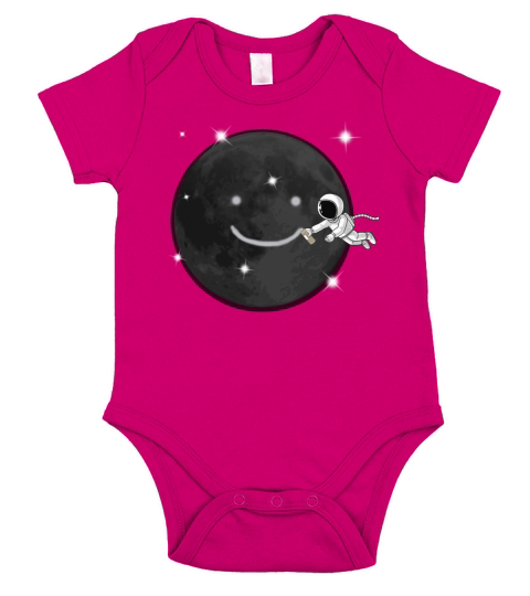 make a smile Short Sleeve Baby One-Piece