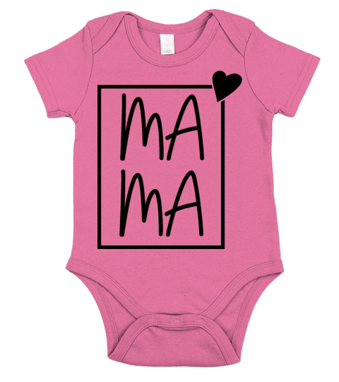 Mama Short Sleeve Baby One-Piece