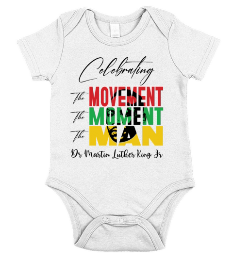 Martin Luther King Jr Black Hitory Month Mlk Day Short Sleeve Baby One-Piece