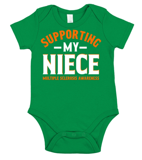 Multiple Sclerosis Awareness Supporting My Niece Short Sleeve Baby One-Piece