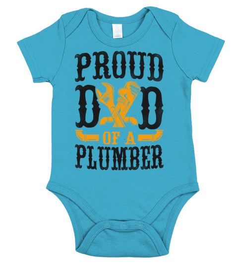 Plumbing Plumber Dad Vintage Proud Short Sleeve Baby One-Piece