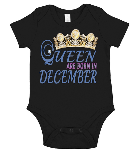 queen are born in december Short Sleeve Baby One-Piece