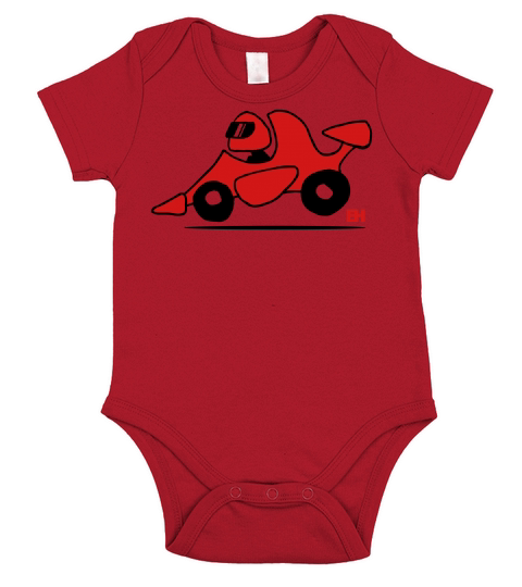 Race car Short Sleeve Baby One-Piece