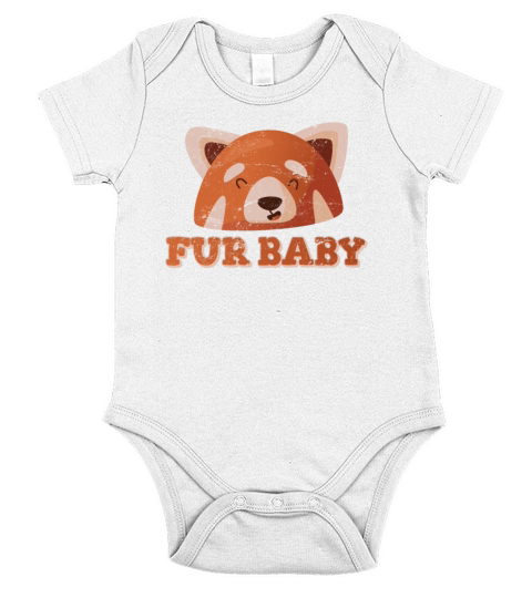 Red Panda Fur Baby Red Pandas Zoologist Funny Pand Short Sleeve Baby One-Piece