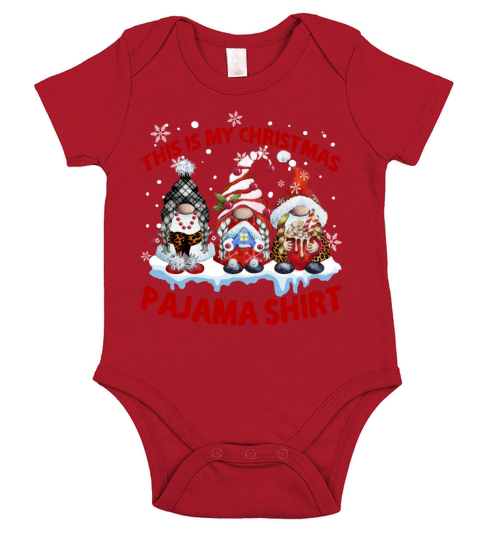 This is my Christmas pajamas Gnomes Tee Shirt Coup Short Sleeve Baby One-Piece