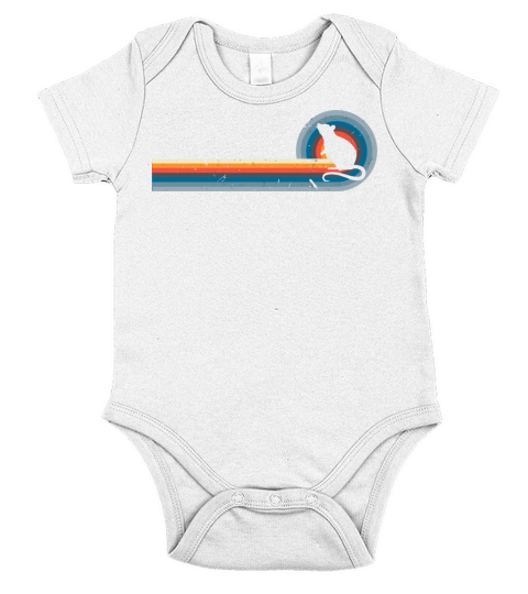 Vintage Rat Mouse Lover Chinese New Year 2020 Short Sleeve Baby One-Piece