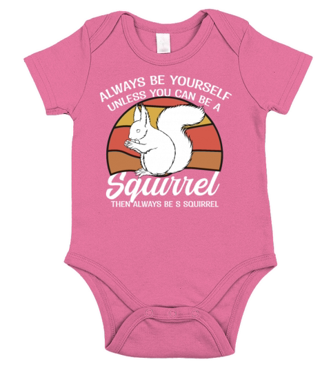 Vintage Squirrel mom-gifts sunset Sciuridae Short Sleeve Baby One-Piece