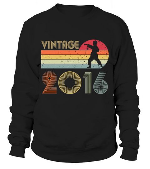 6th Birthday Karate Taekwondo Boy Vintage 2016 Sweatshirt Unisex