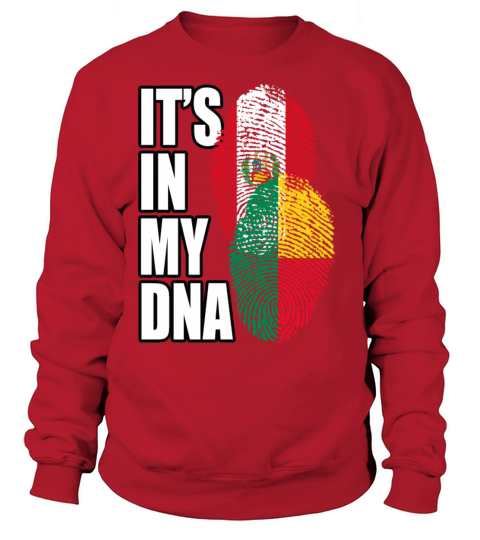Beninese And Peruvian Mix Heritage DNA Flag Sweatshirt Unisex
