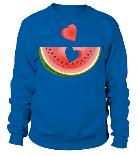 Piece of a watermelon with a heart Sweatshirt Unisex