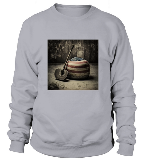 USA Curling Athlete Vintage Curling Stone Sweatshirt Unisex