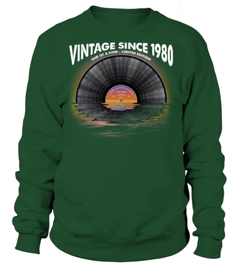 Vintage since 1980 Retro Disco Music Vintage Sweatshirt Unisex