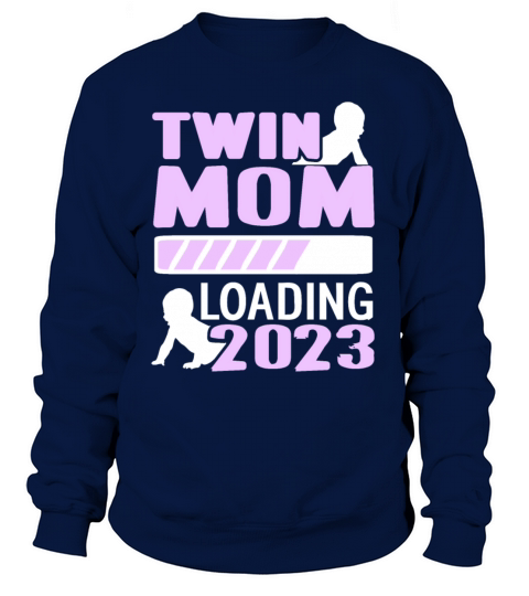Womens Twin Mama Twin Mom to Be Pregnancy Sweatshirt Unisex