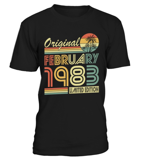 40th birthday vintage february 1983 original 1983 T-Shirt Unisex