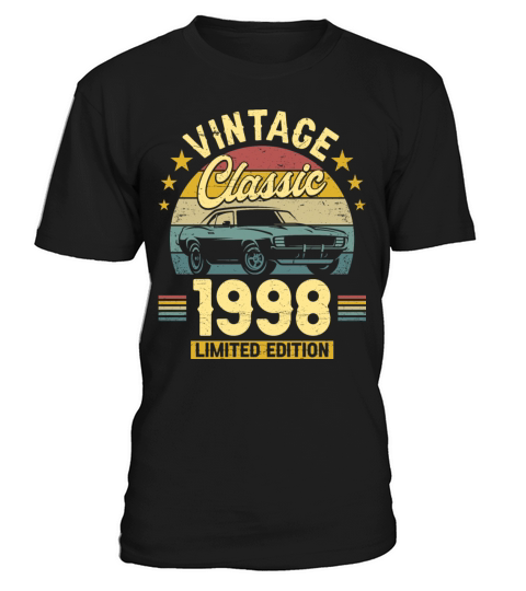Classic 1998 25 Years Old Vintage 25th Birthday T-Shirt Unisex