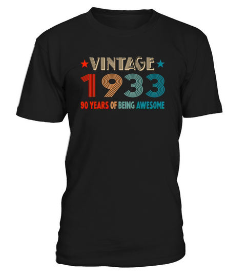 Classic Vintage 1933 - 90 Years Old Birthday T-Shirt Unisex