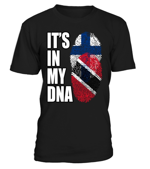 Finland And Trinidad Tobago Mix Heritage DNA Flag T-Shirt Unisex