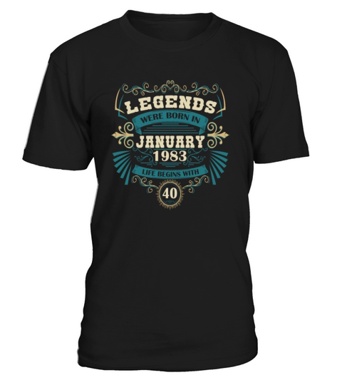 january 1983 birthday vintage T-Shirt Unisex
