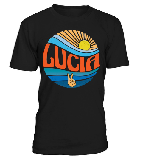 Lucia Shirt Vintage Sunset Lucia Groovy Tie Dye T-Shirt Unisex