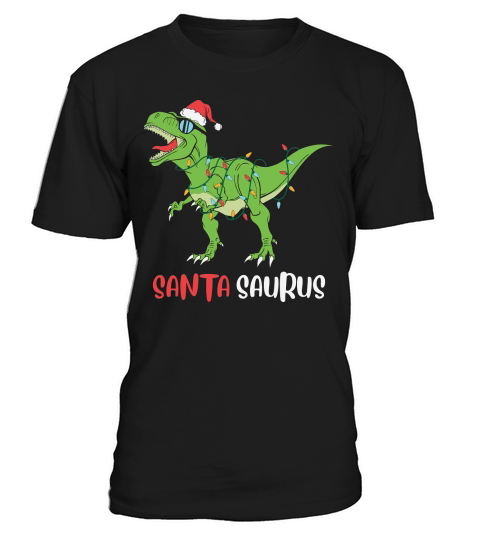 Santa Saurus Funny Christmas Trex T-Shirt Unisex