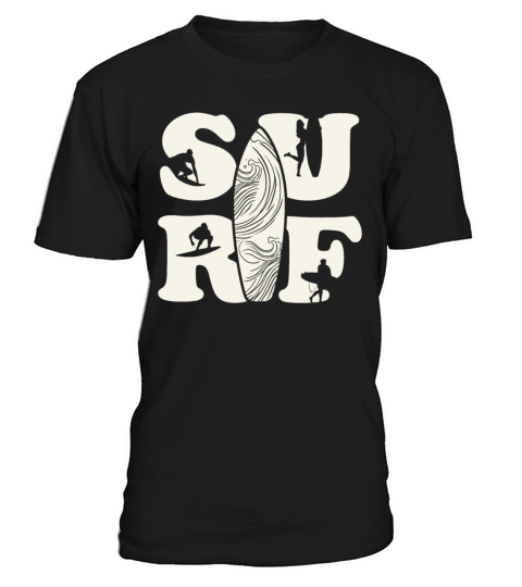 Surf Surfboard Vintage Surfers Retro 80s 90s T-Shirt Unisex
