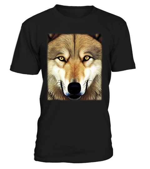 Wolf artwork design predator face imprint T-Shirt Unisex
