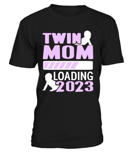 Womens Twin Mama Twin Mom to Be Pregnancy T-Shirt Unisex