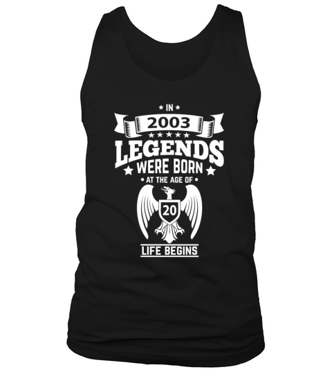 20th Birthday Gifts for Men and Women 2003 Tank Top Unisex