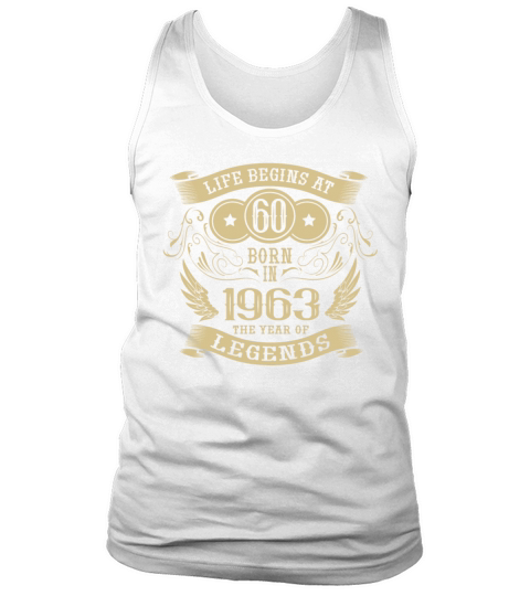 60th Birthday 1963 Vintage Birthday Saying Tank Top Unisex