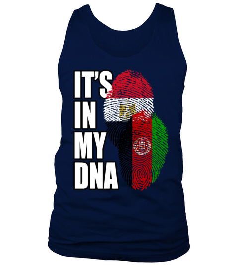 Afghan And Egyptian Mix Heritage DNA Flag Tank Top Unisex