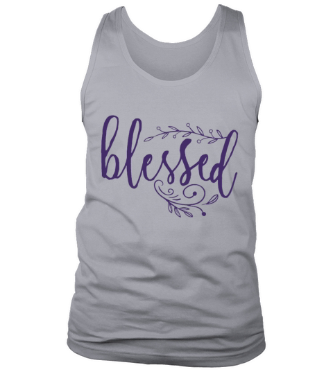 BLESSED christian family grateful thankful religio Tank Top Unisex