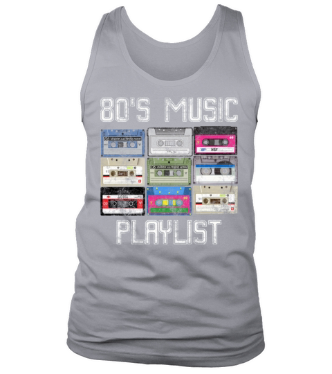 Cassette 80s Music Playlist Grunge Tank Top Unisex