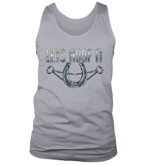 Farrier Lets Hoof It Forging Metalworking Farriers Tank Top Unisex