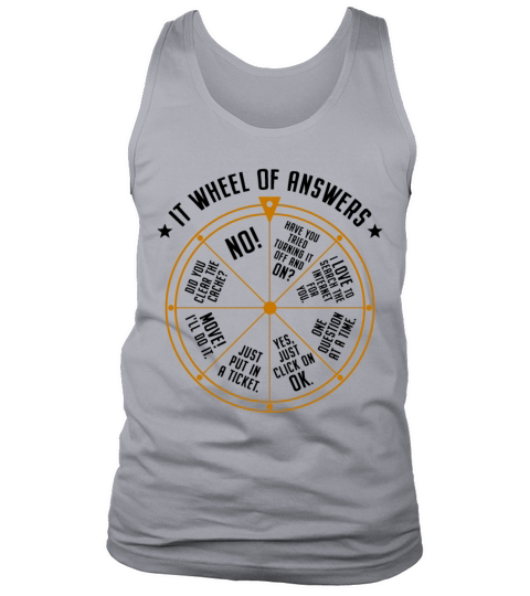 IT Support Wheel Of Fortune Tech Specialist Nerd Tank Top Unisex