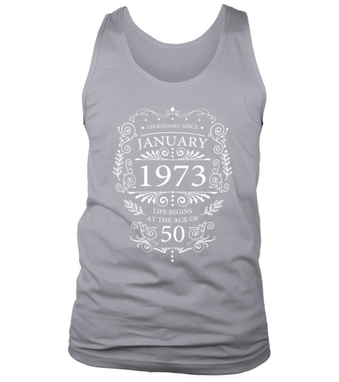 January 1973 Birthday Vintage 50th Birthday Tank Top Unisex