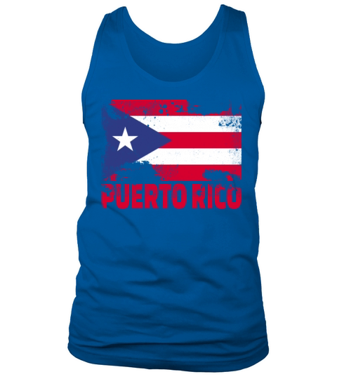 Puerto Rico Flag Vintage Distressed Caribbean Grun Tank Top Unisex