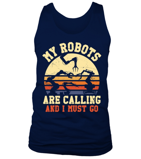 Robot Robotics Engineer Retro Tank Top Unisex
