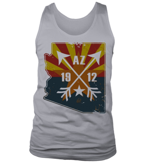 Vintage Arizona Flag Map Tank Top Unisex