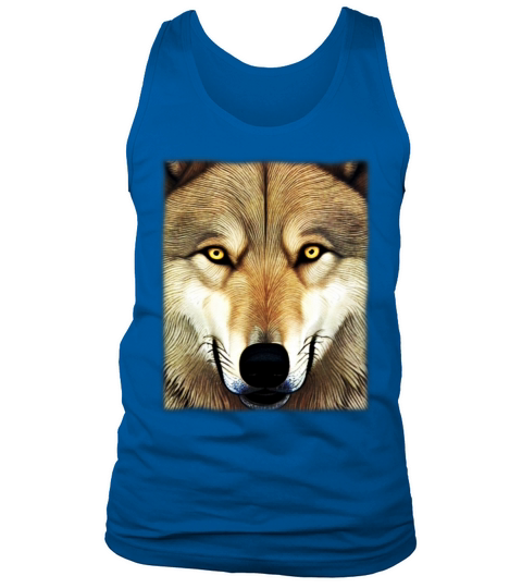 Wolf artwork design predator face imprint Tank Top Unisex