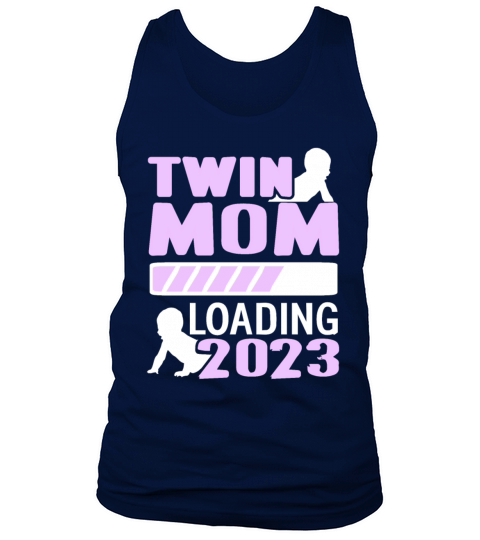 Womens Twin Mama Twin Mom to Be Pregnancy Tank Top Unisex