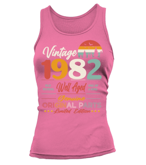 1982 Original vintage vintage retro birthday Tank top Woman