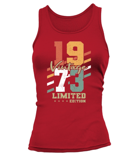 50th birthday vintage 1973 limited edition Tank top Woman